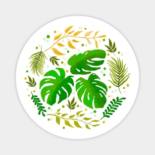 Tropical Leaves Magnet